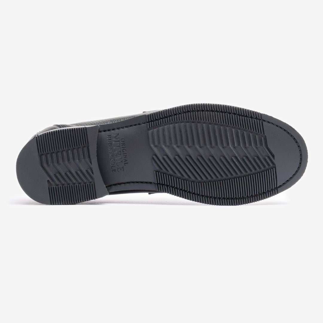 Unlined Moccasin | Noir Milled - Armin Last