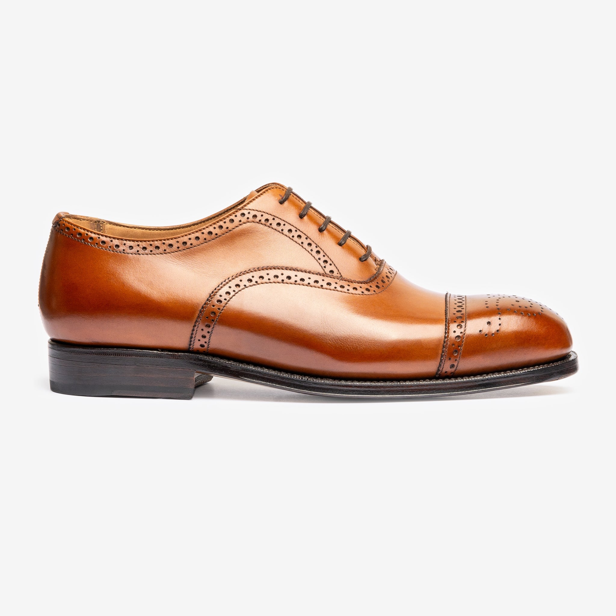 Semi Brogue Oxford | Tan - Char Last