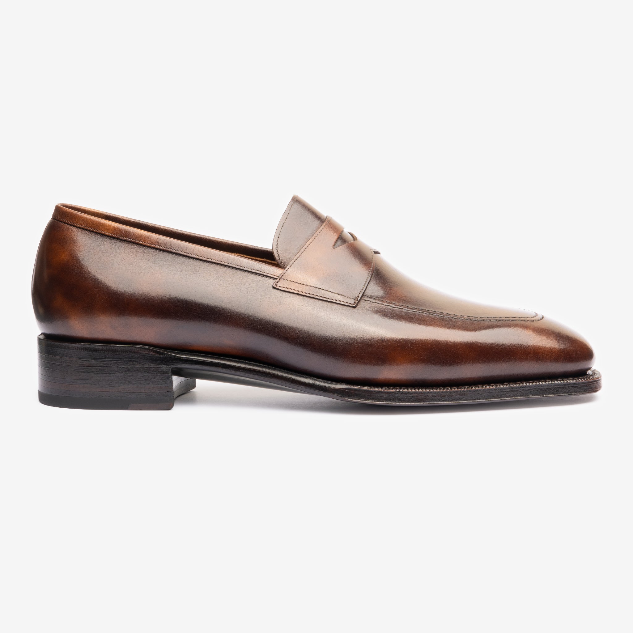 Penny Loafer | Brown Museum calf - Deer Last - Founders 25