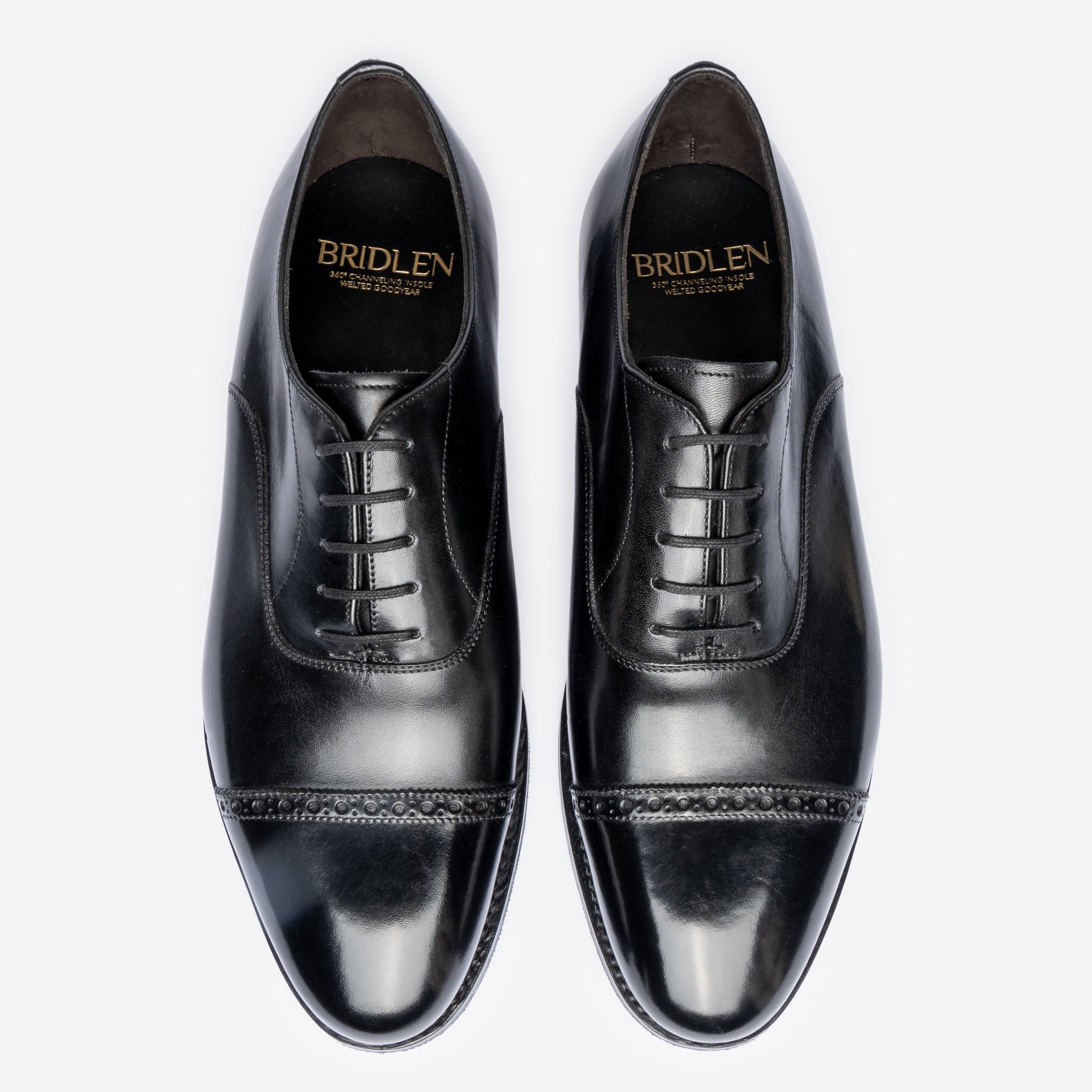 Punch Cap Oxford | Black - Chip Last