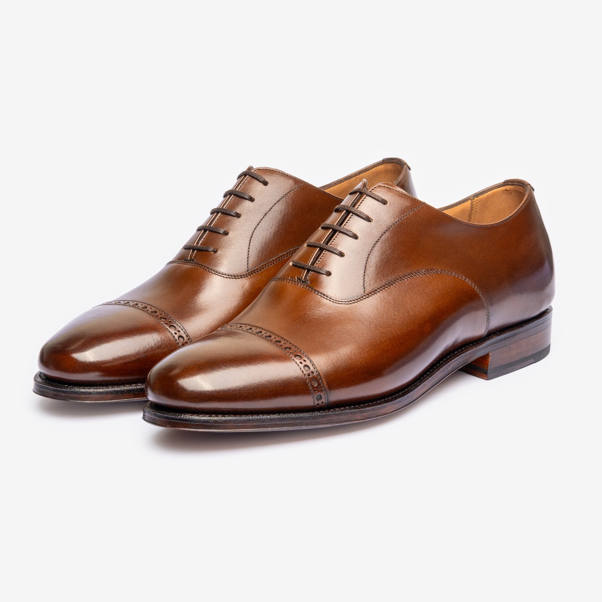 Punch Cap Oxford | Brown - Chip Last
