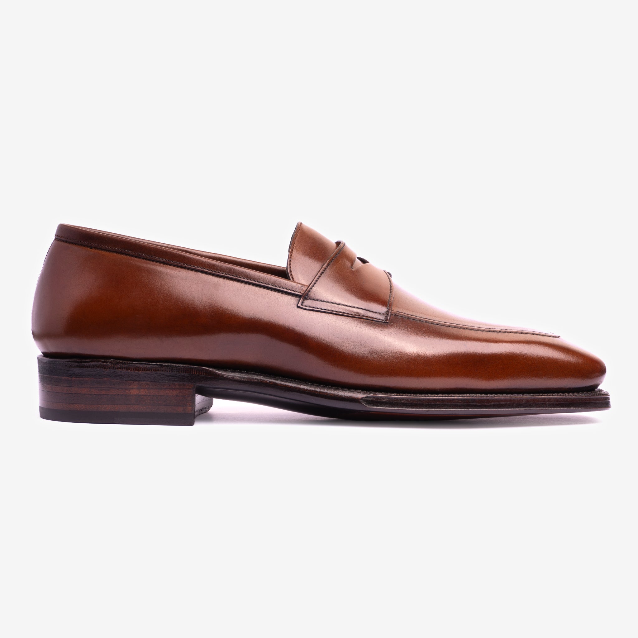 Penny Loafer | Cognac Shell Cordovan - Deer Last