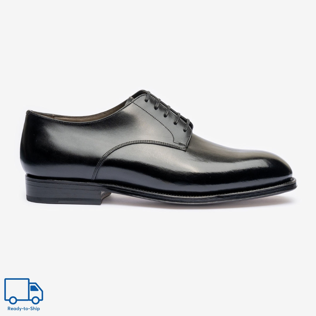 chinese dress ladies Black Wholecut Oxford Dress Shoe with Rubber Half Soles 12.5 UK / 13.5 US main image 0