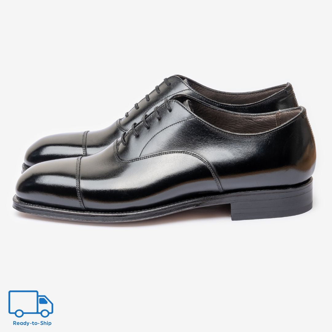 Straight Tip Oxford | Black - Char Last