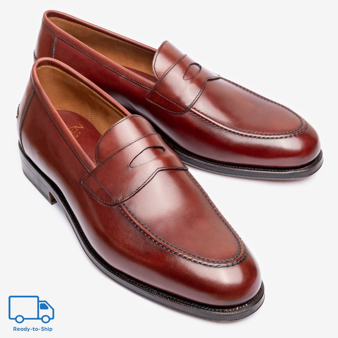Penny Loafer Ii | Burgundy - Rufer Last