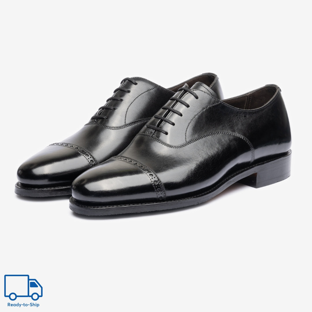 Punch Cap Oxford | Black - Chip Last