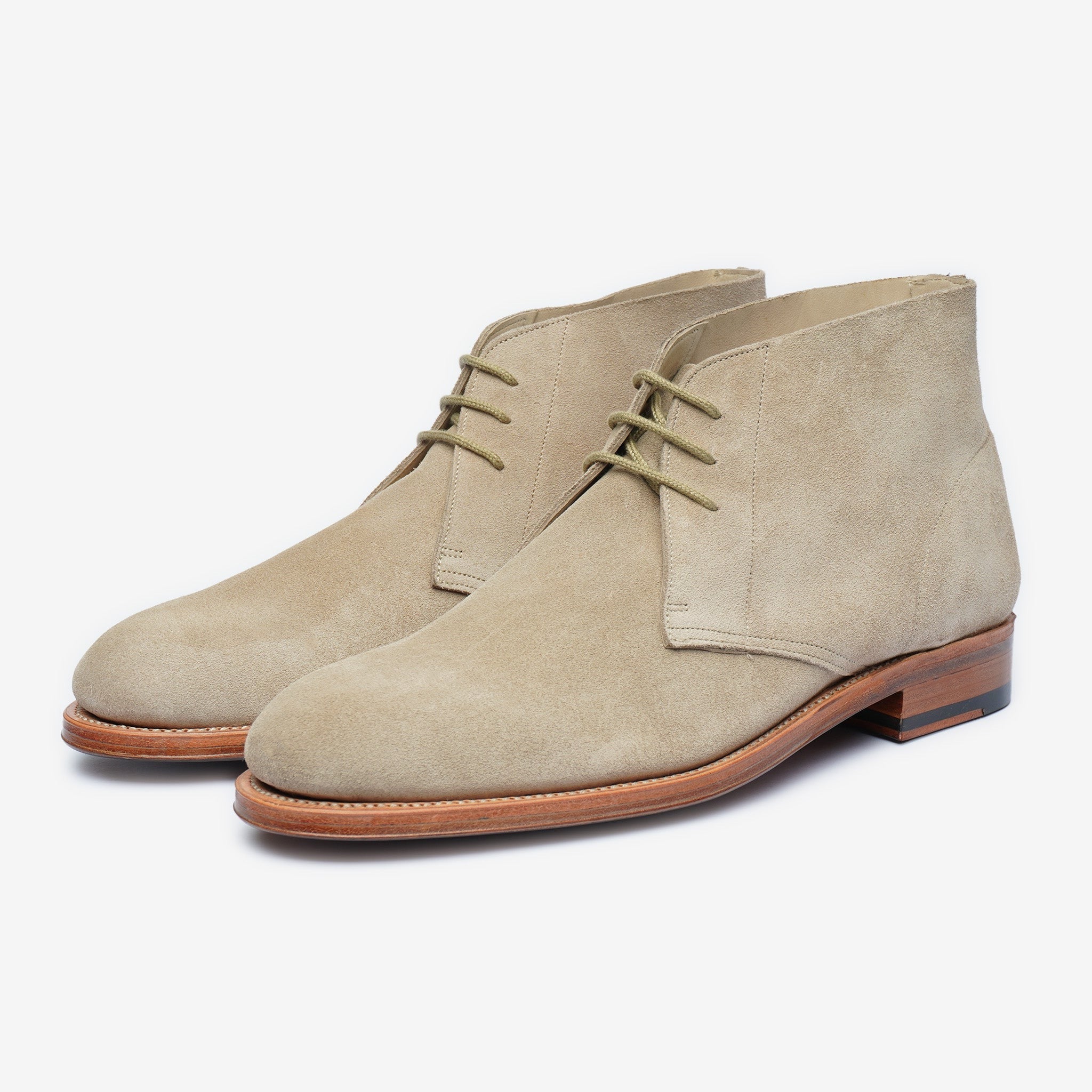 Unlined Chukka Boot | Stone - Rui Last - Janus Calf