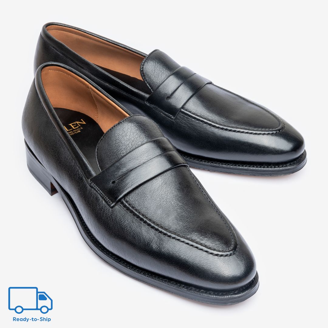 Punch Line Loafer | Black Deer Leather - Zilo Last