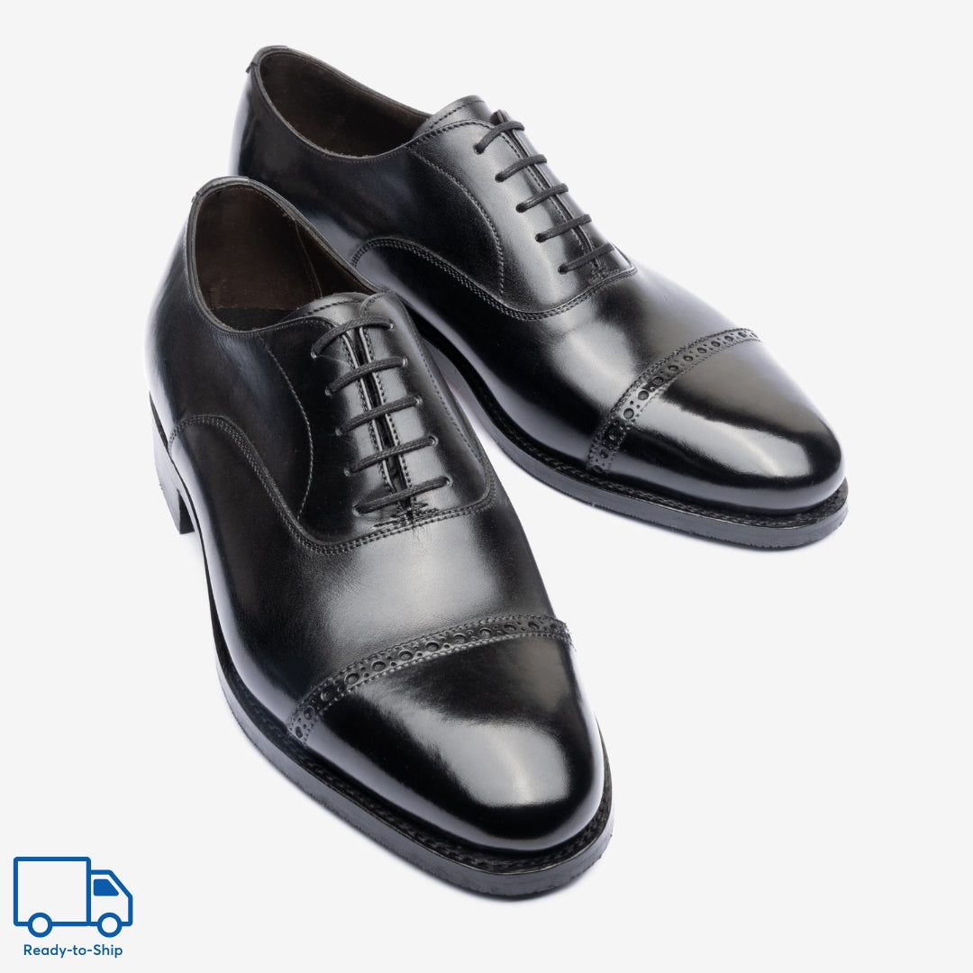 Punch Cap Oxford | Black - Chip Last