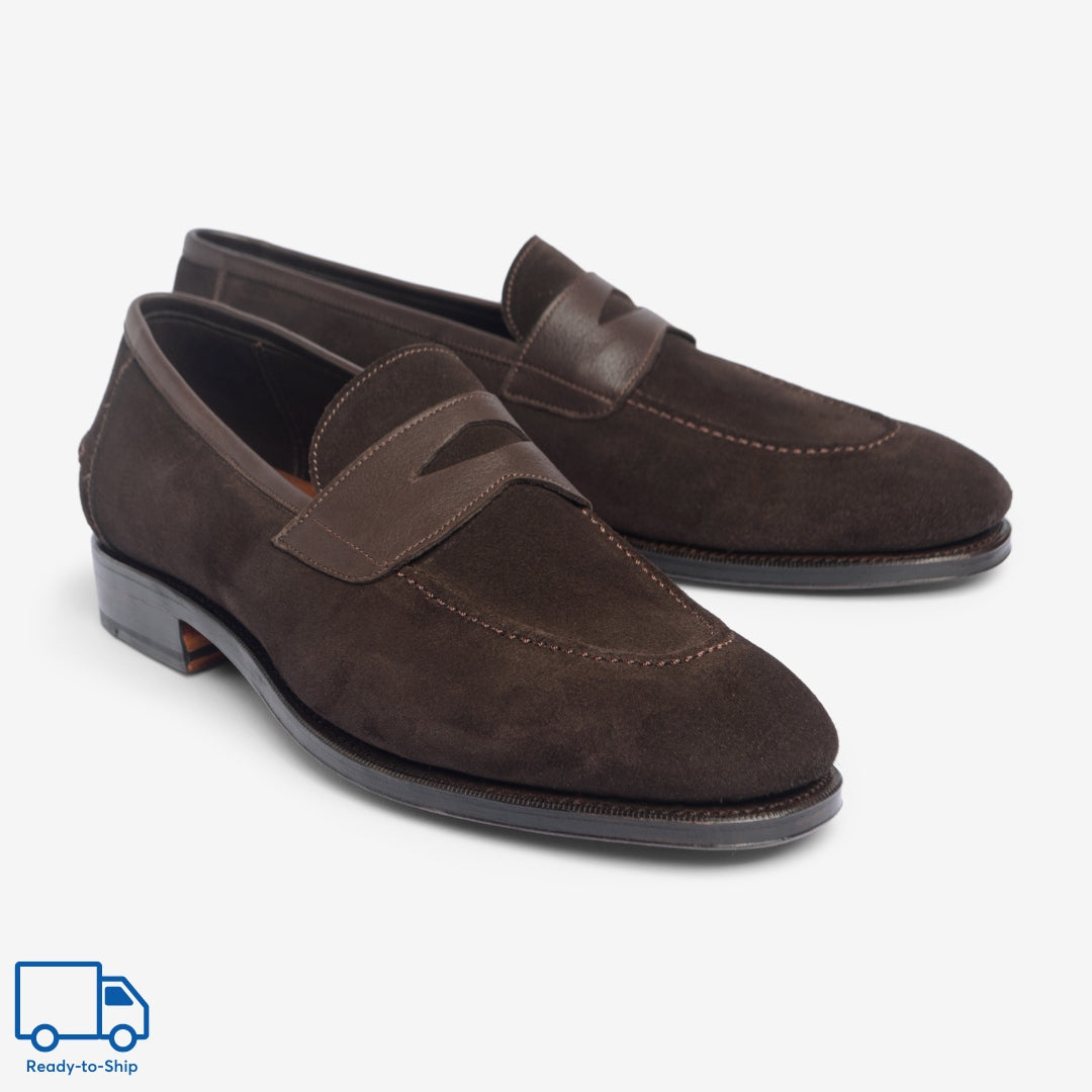 Unlined Penny Loafer Ii | Bitter Choco - Rufer Last - Janus Calf