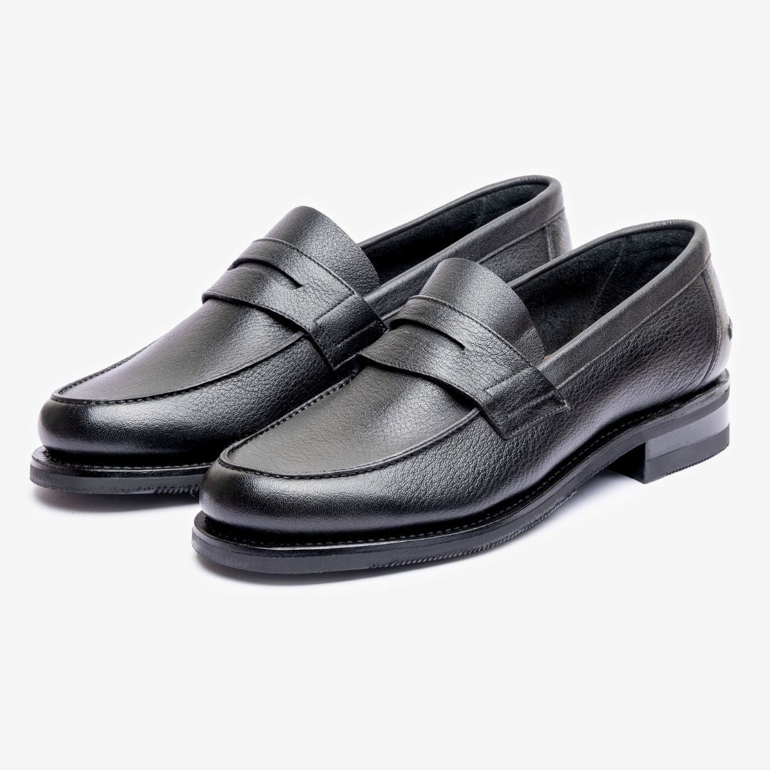 Unlined Moccasin | Noir Milled - Armin Last