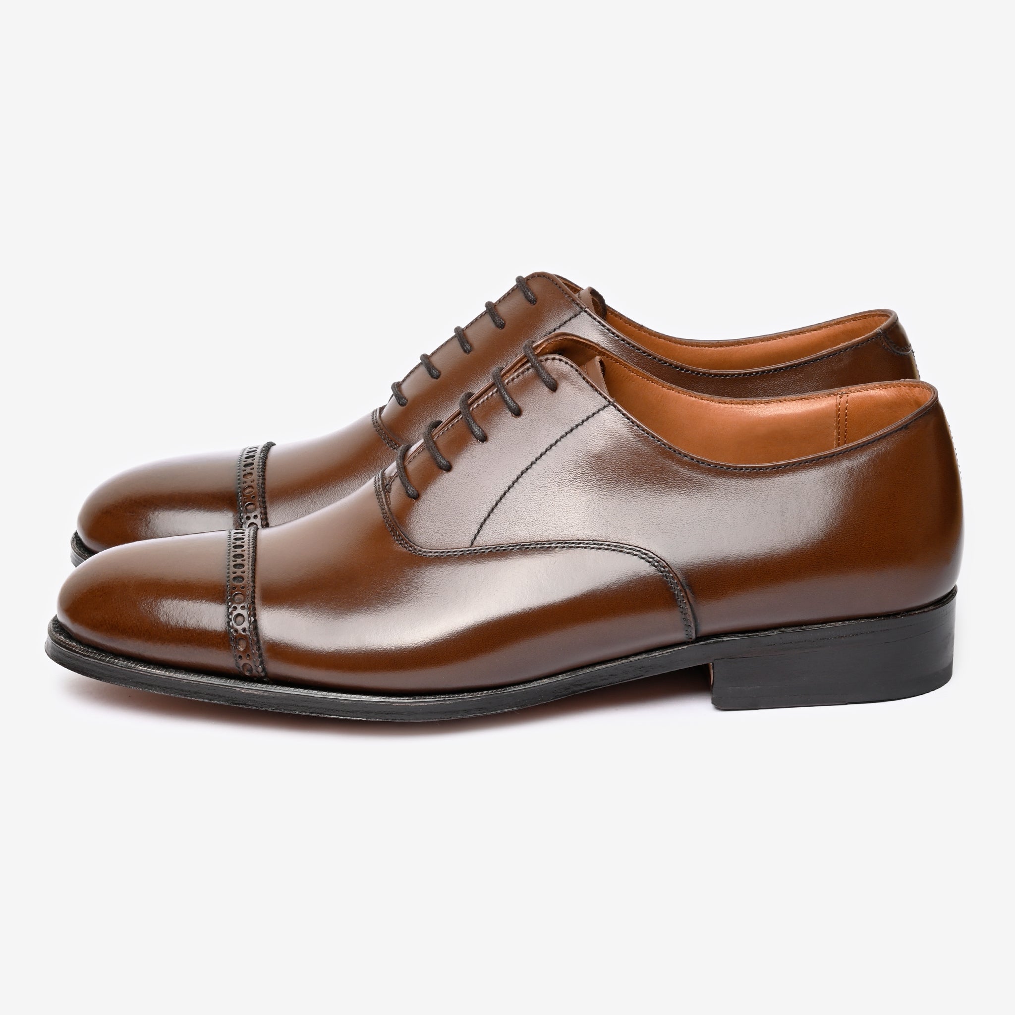 Punch Cap Oxford | Brown - Blake Line