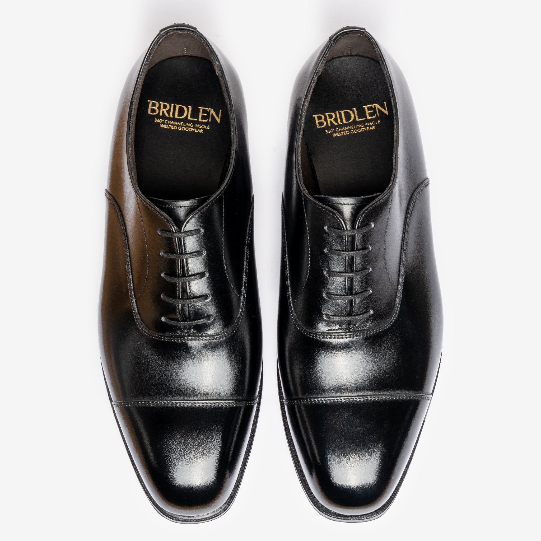Straight Tip Oxford | Black - Char Last