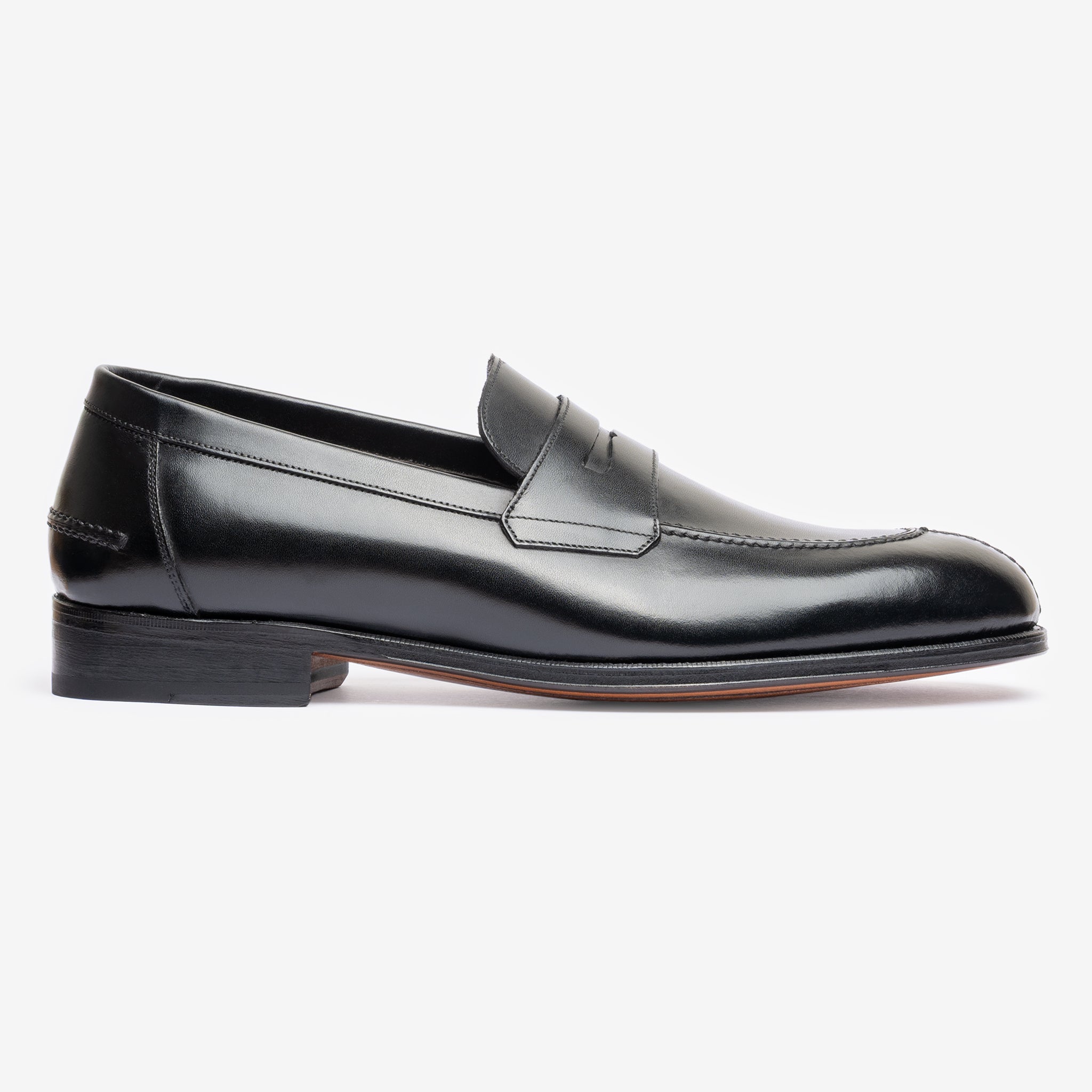 Y-Tip Penny Loafer - Black - Blake Line | Tip Penny Loafer - Black - Blake Line