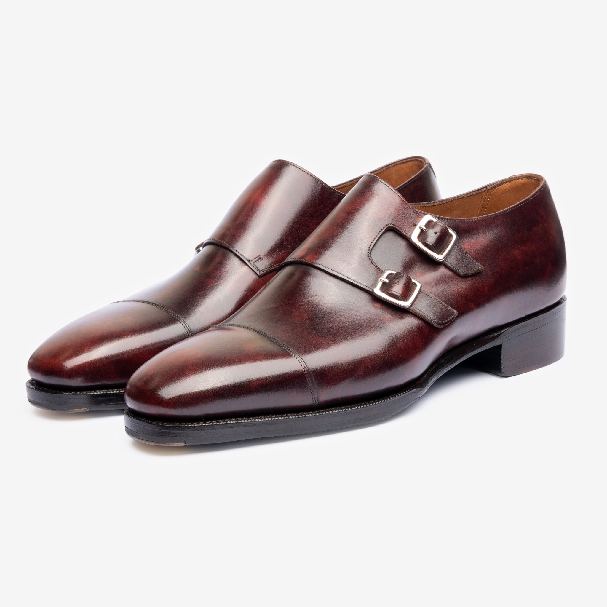 Double Monk | Burgundy Museum Calf - Deus Last - Founders 25