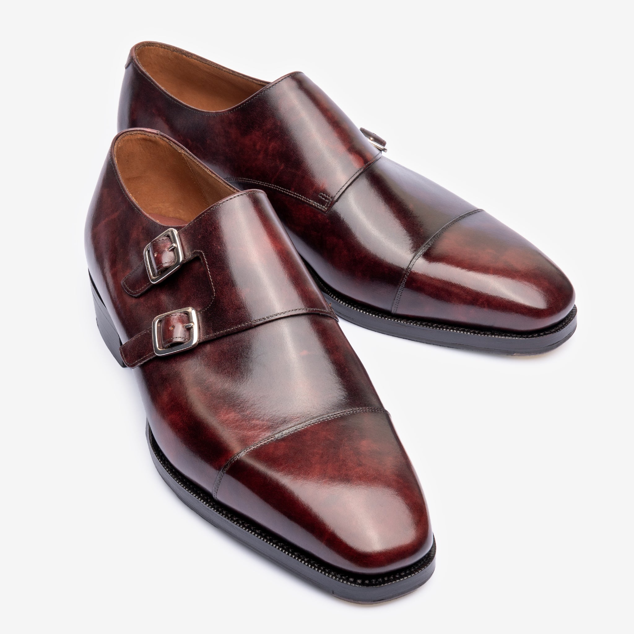 Double Monk | Burgundy Museum Calf - Deus Last - Founders 25