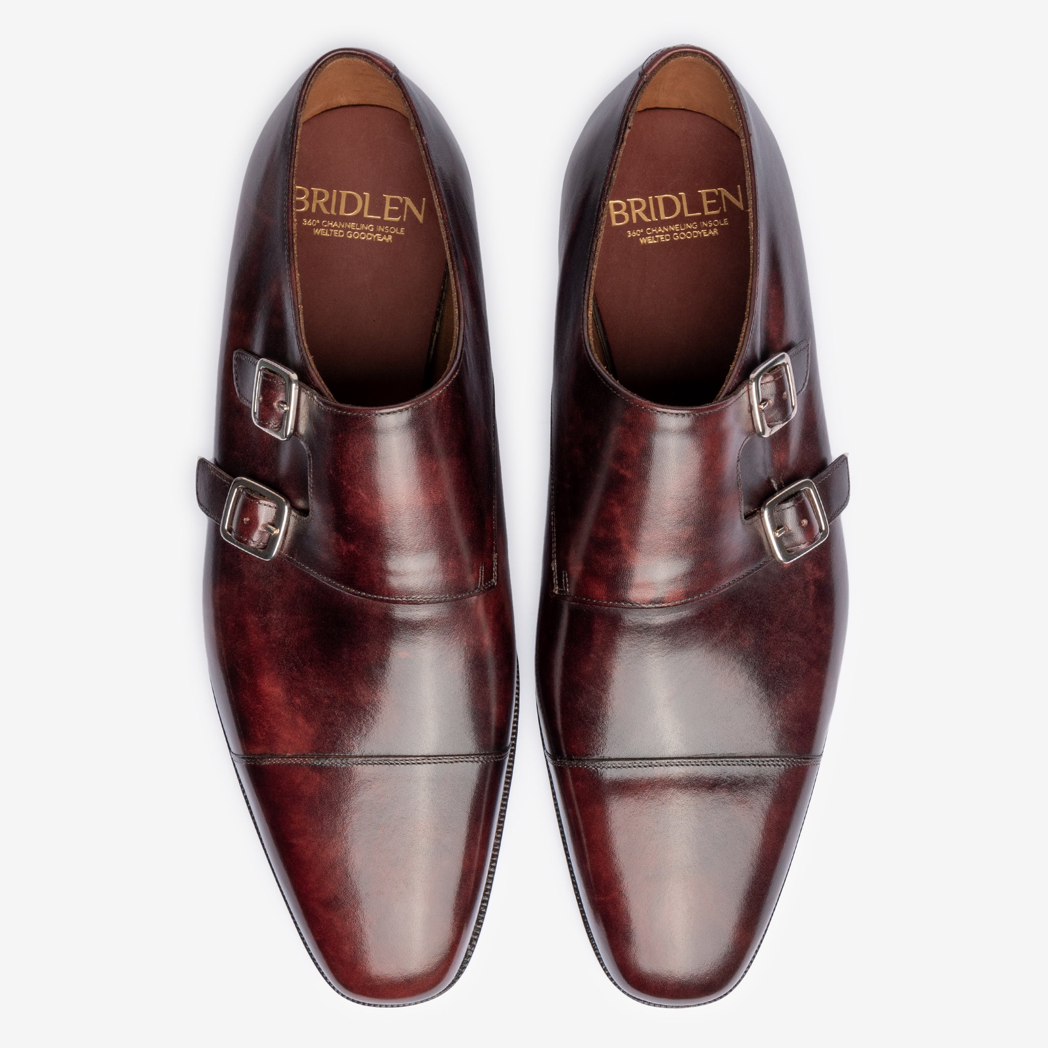 Double Monk | Burgundy Museum Calf - Deus Last - Founders 25