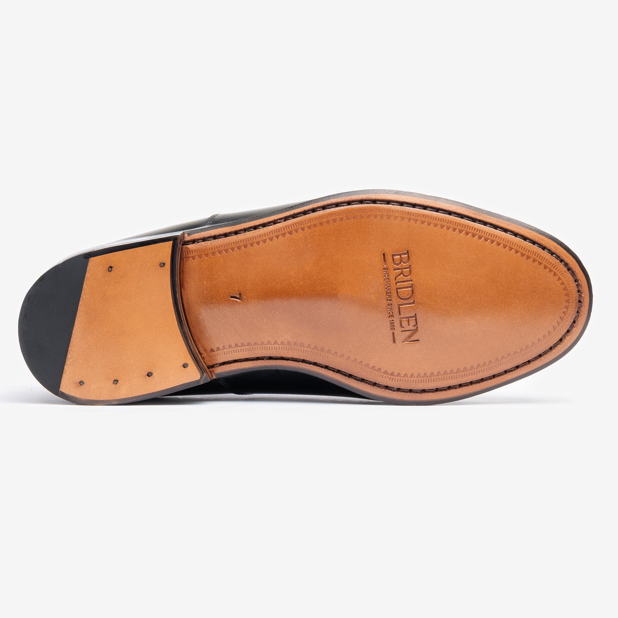 Punch Cap Oxford | Black - Mod Last - Blake Line