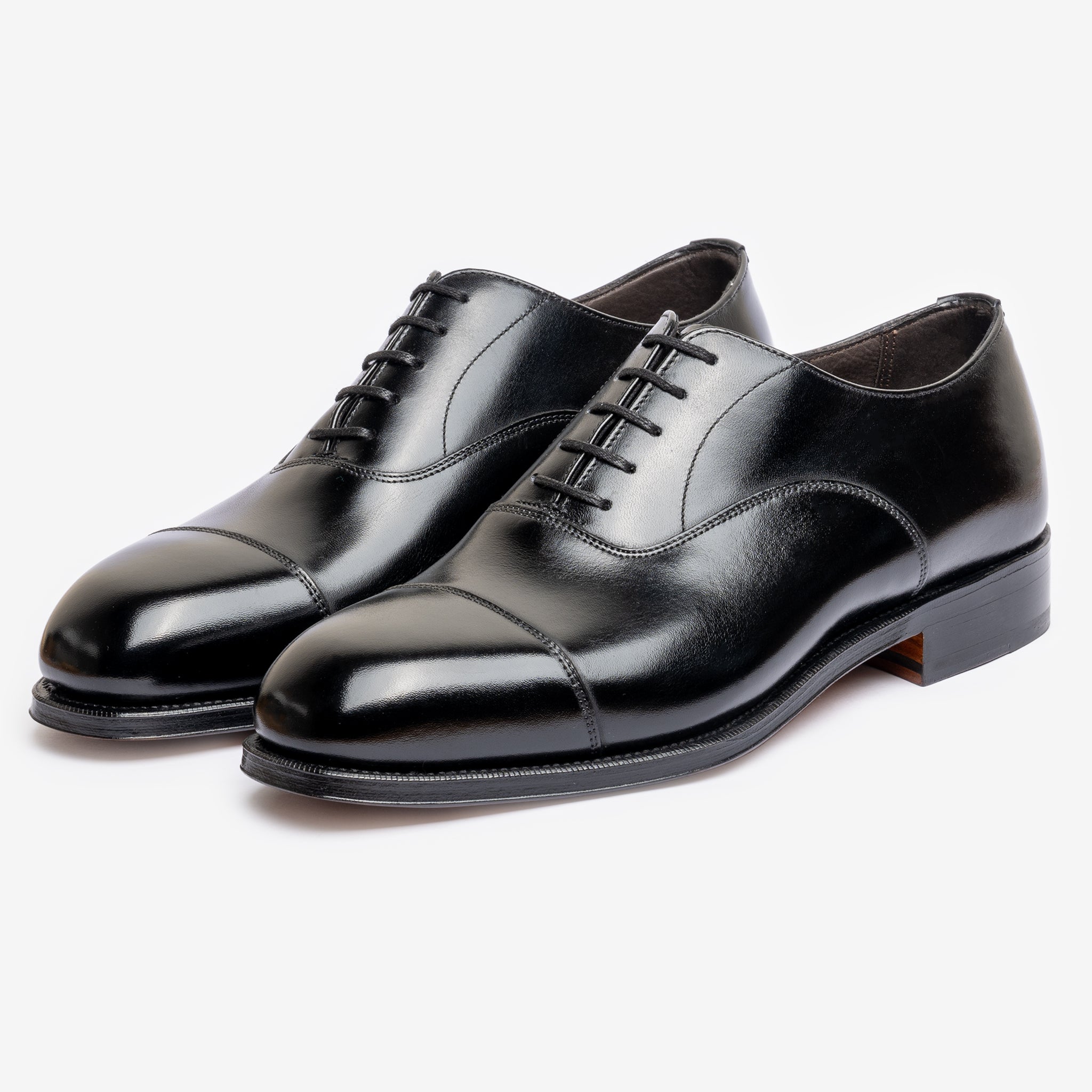 Straight Tip Oxford | Black - Char Last