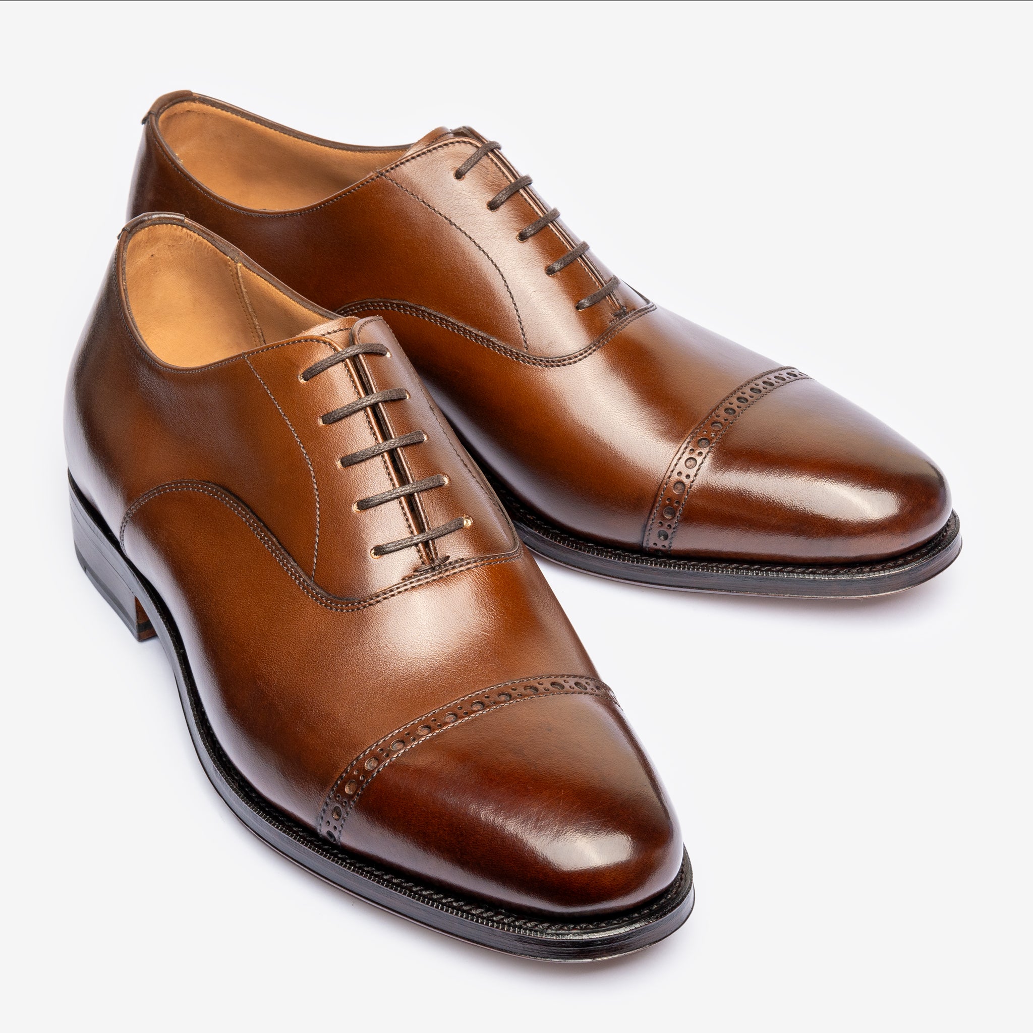 Punch Cap Oxford | Brown - Chip Last