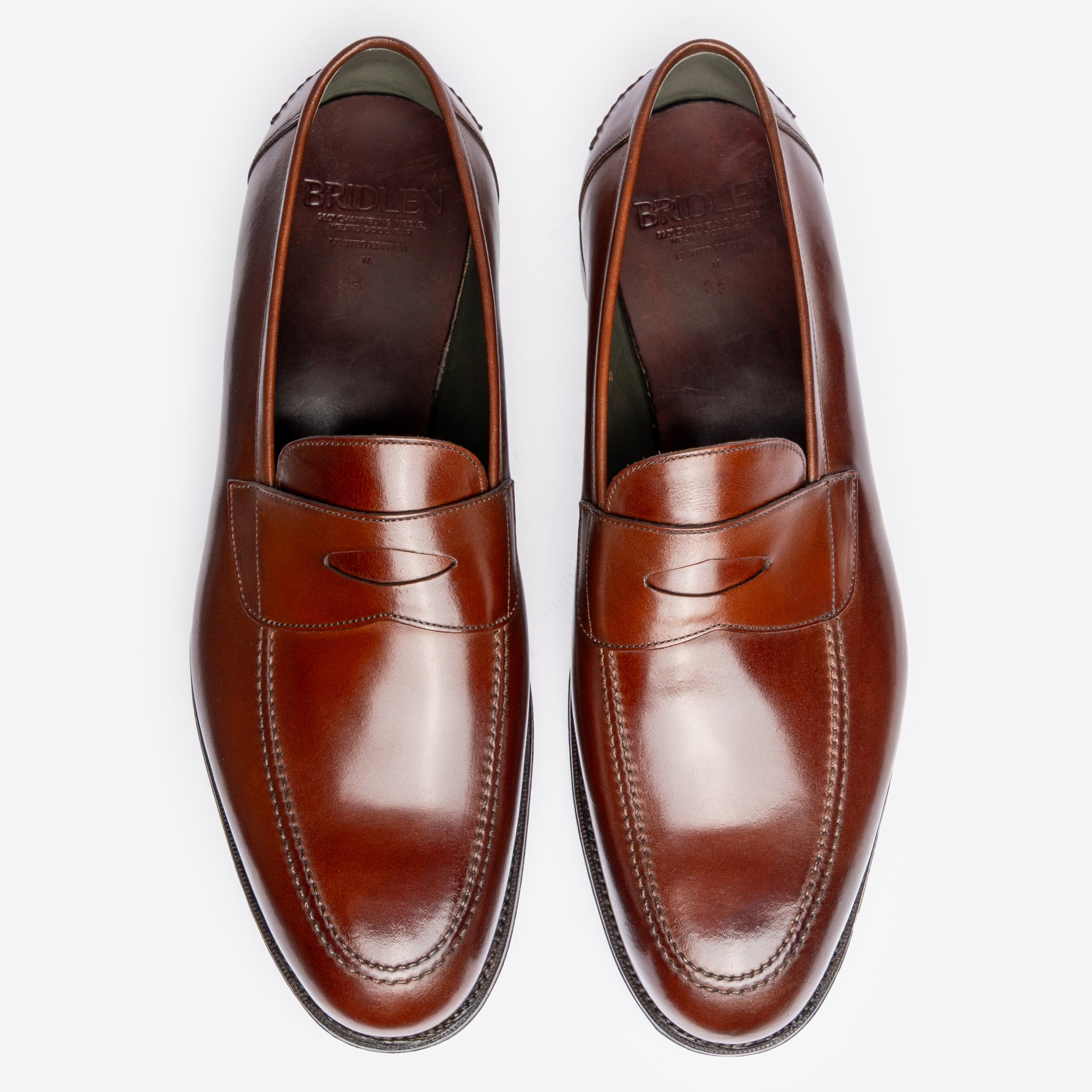 Penny Loafer Ii | Cognac Shell Cordovan - Rufer Last