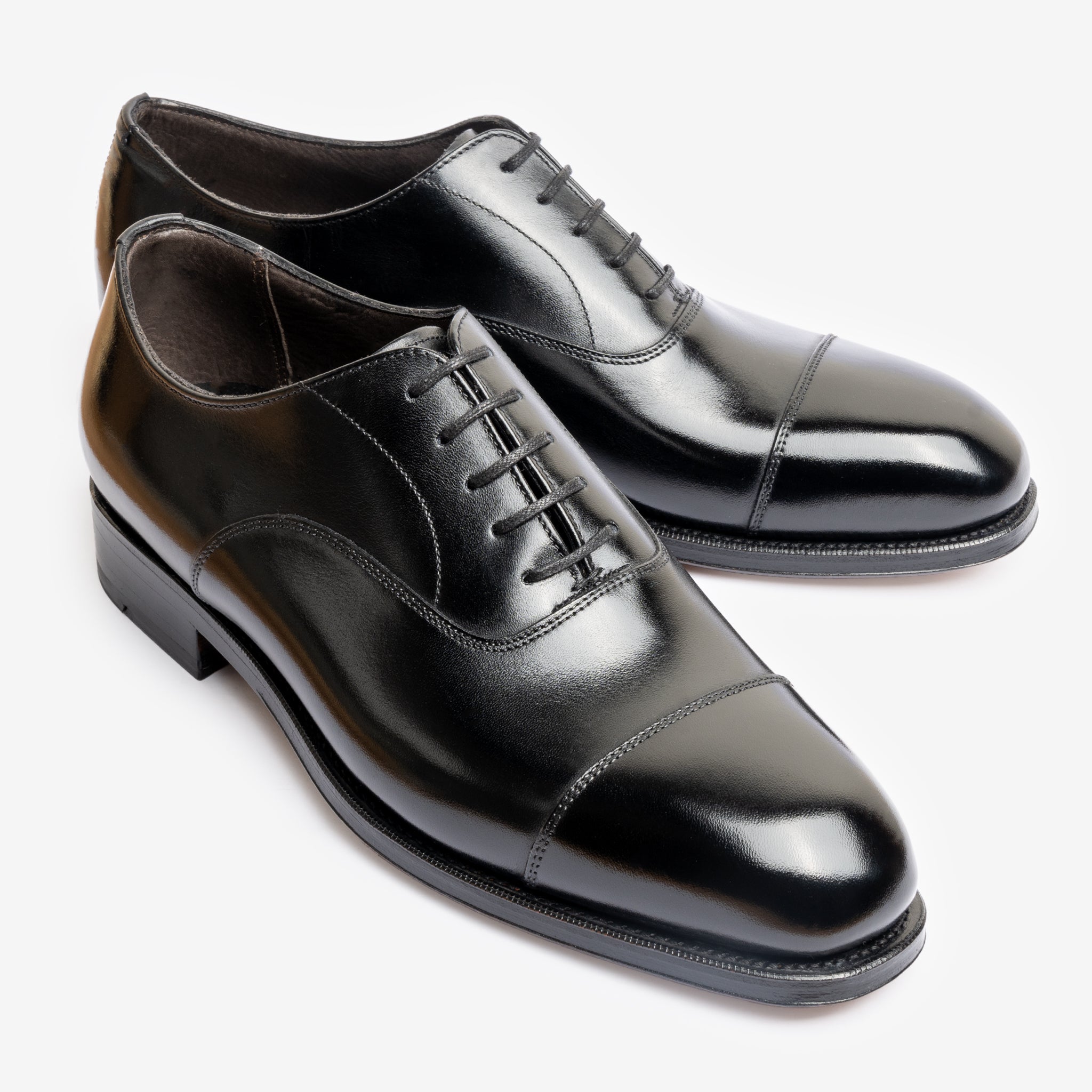 Straight Tip Oxford | Black - Char Last