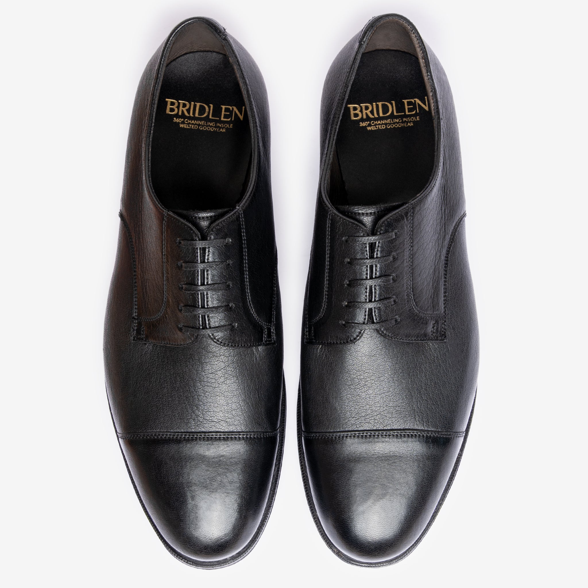 Cap Toe Derby | Black Deer Leather - Rui Last