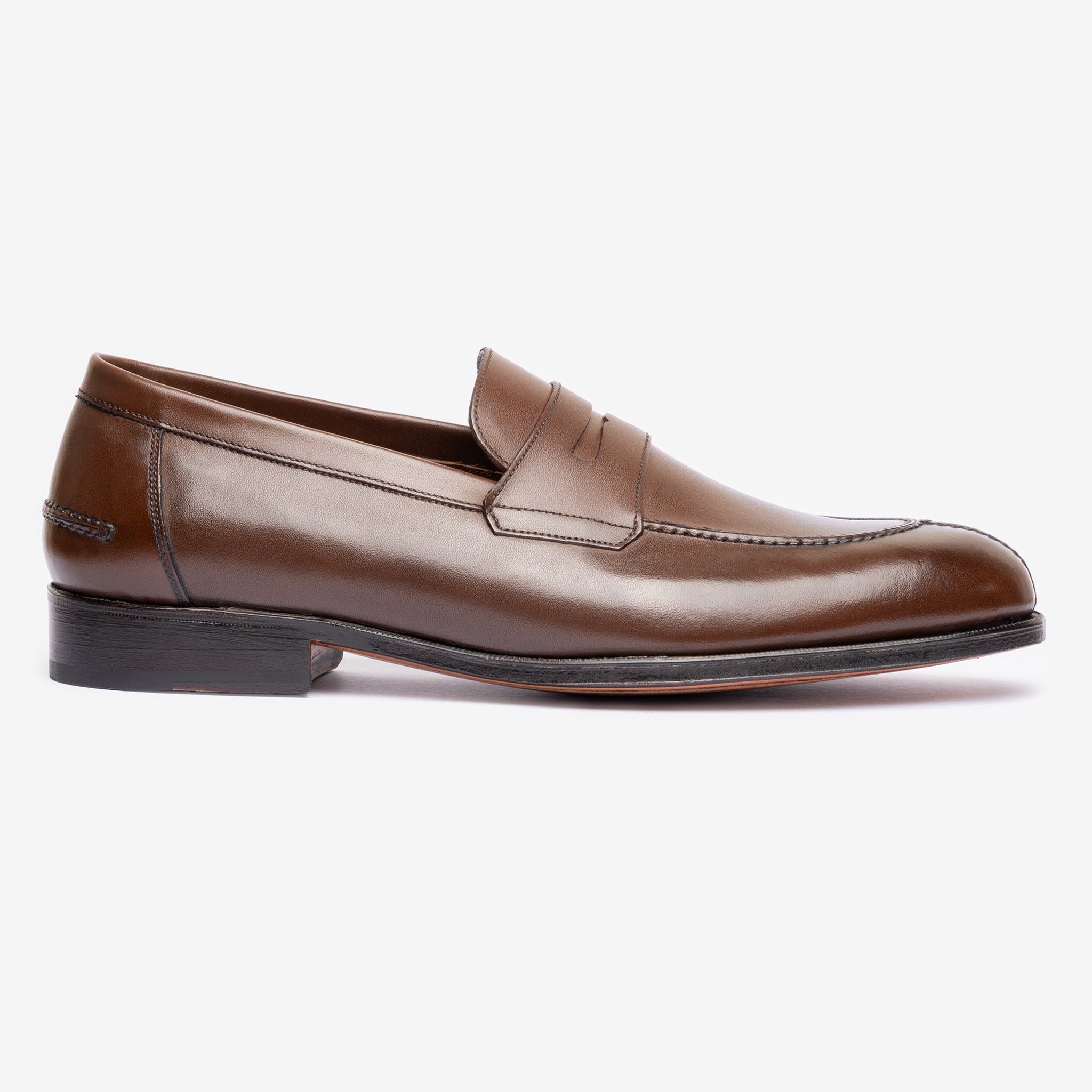 Y-Tip Penny Loafer - Brown - Blake Line | Tip Penny Loafer - Brown - Blake Line