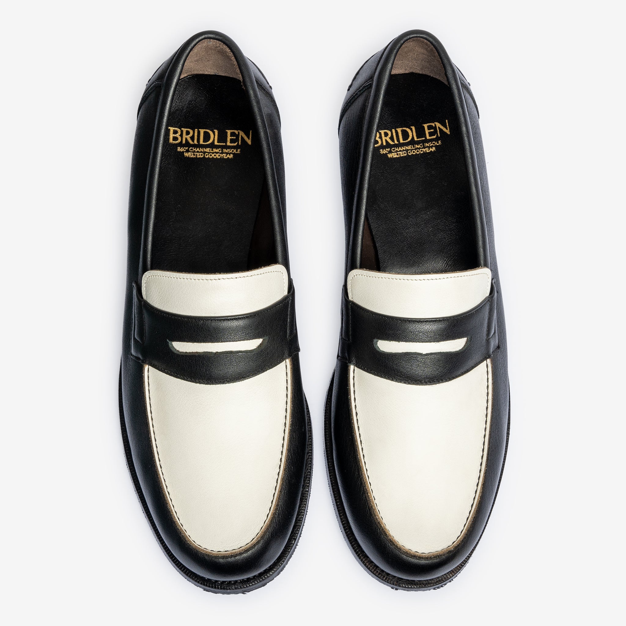 Spectator Loafer | Blanc & Noir Milled - Armin Last