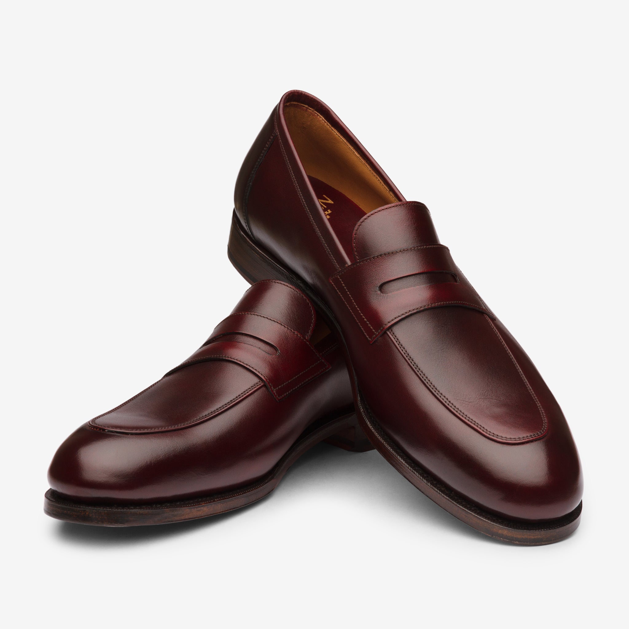 Folded Penny Loafer | Burgundy - Rufer Last