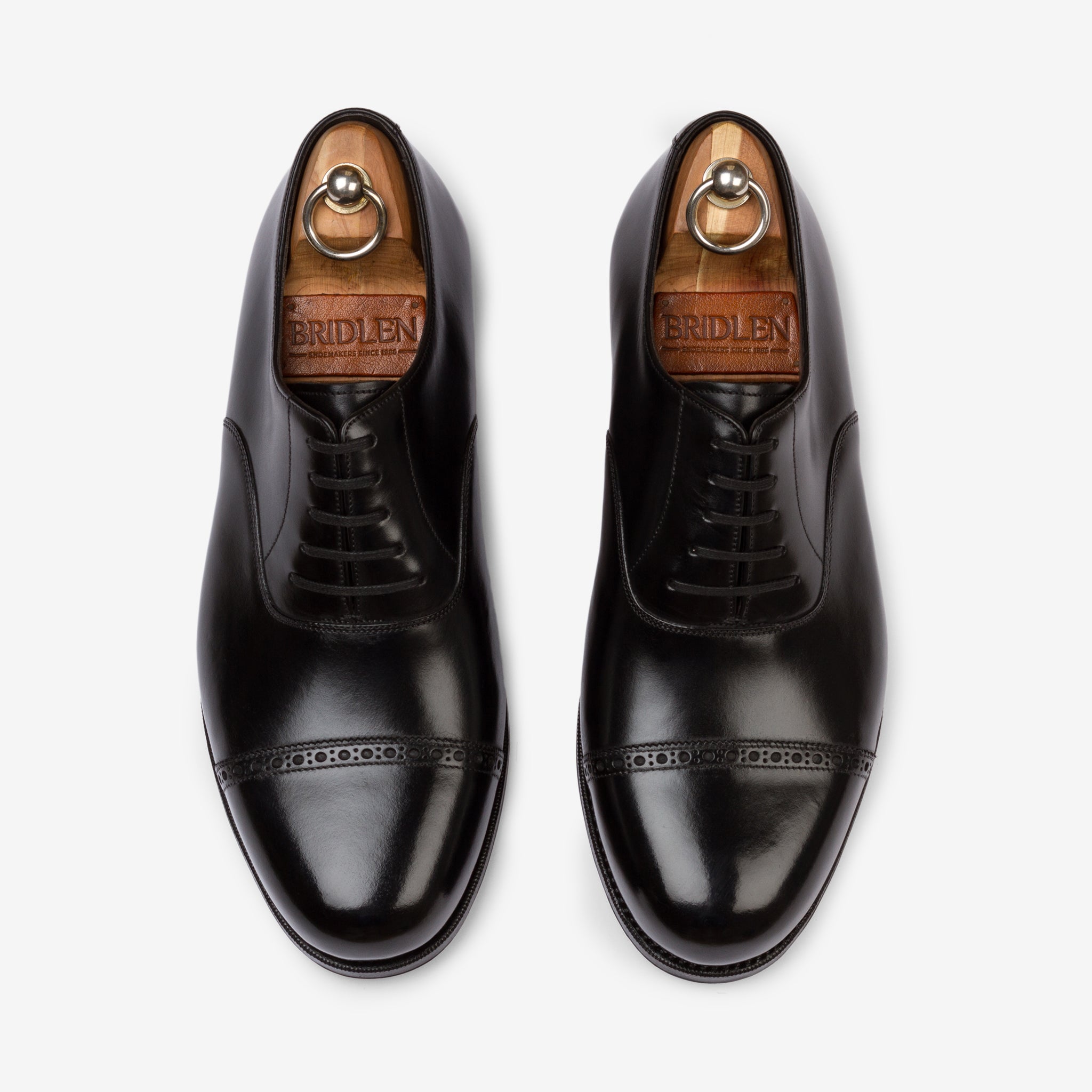 Punch Cap Oxford | Black - Mod Last - Blake Line