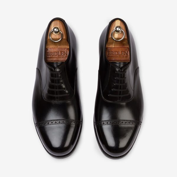 Punch Cap Oxford - Black - Mod Last – Bridlen