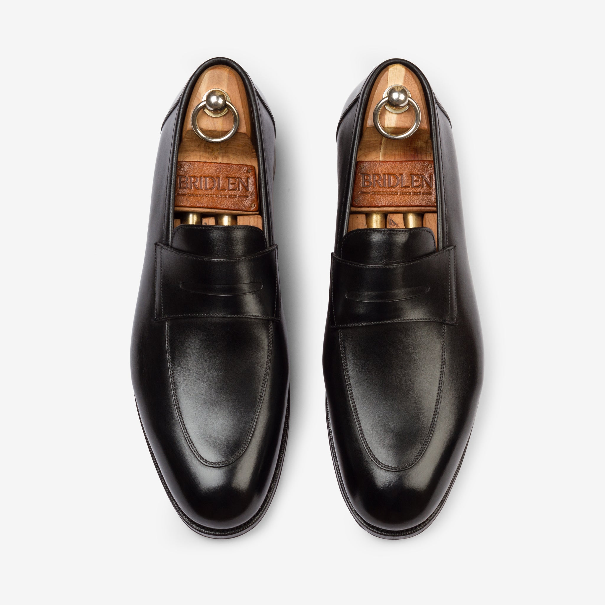 Folded Penny Loafer | Black - Rufer Last