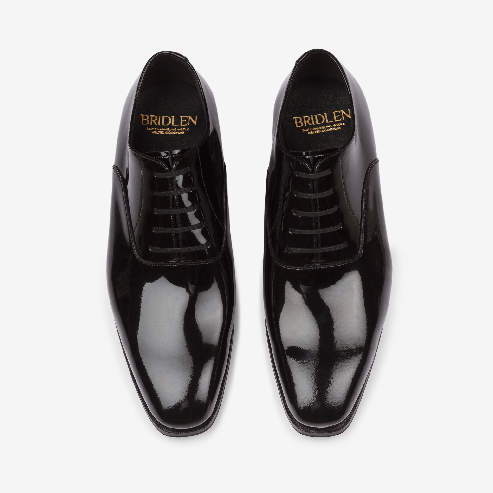 Plain Toe Oxford | Patent Black - Deus Last