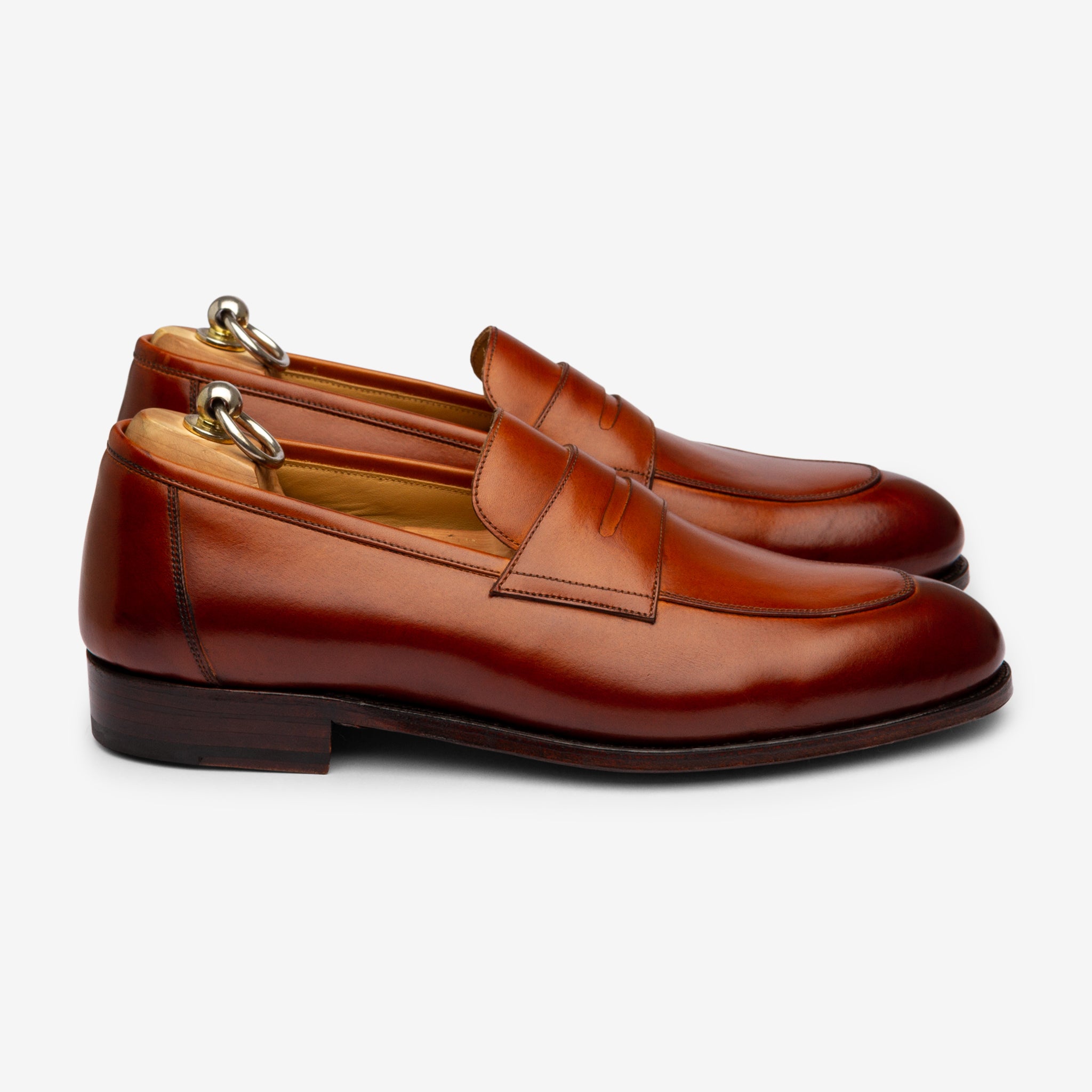 Folded Penny Loafer | Tan - Rufer Last