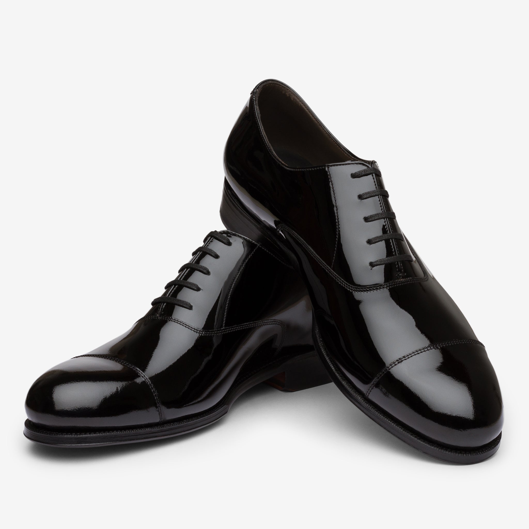 Straight Tip Oxford | Black Patent - Rui Last