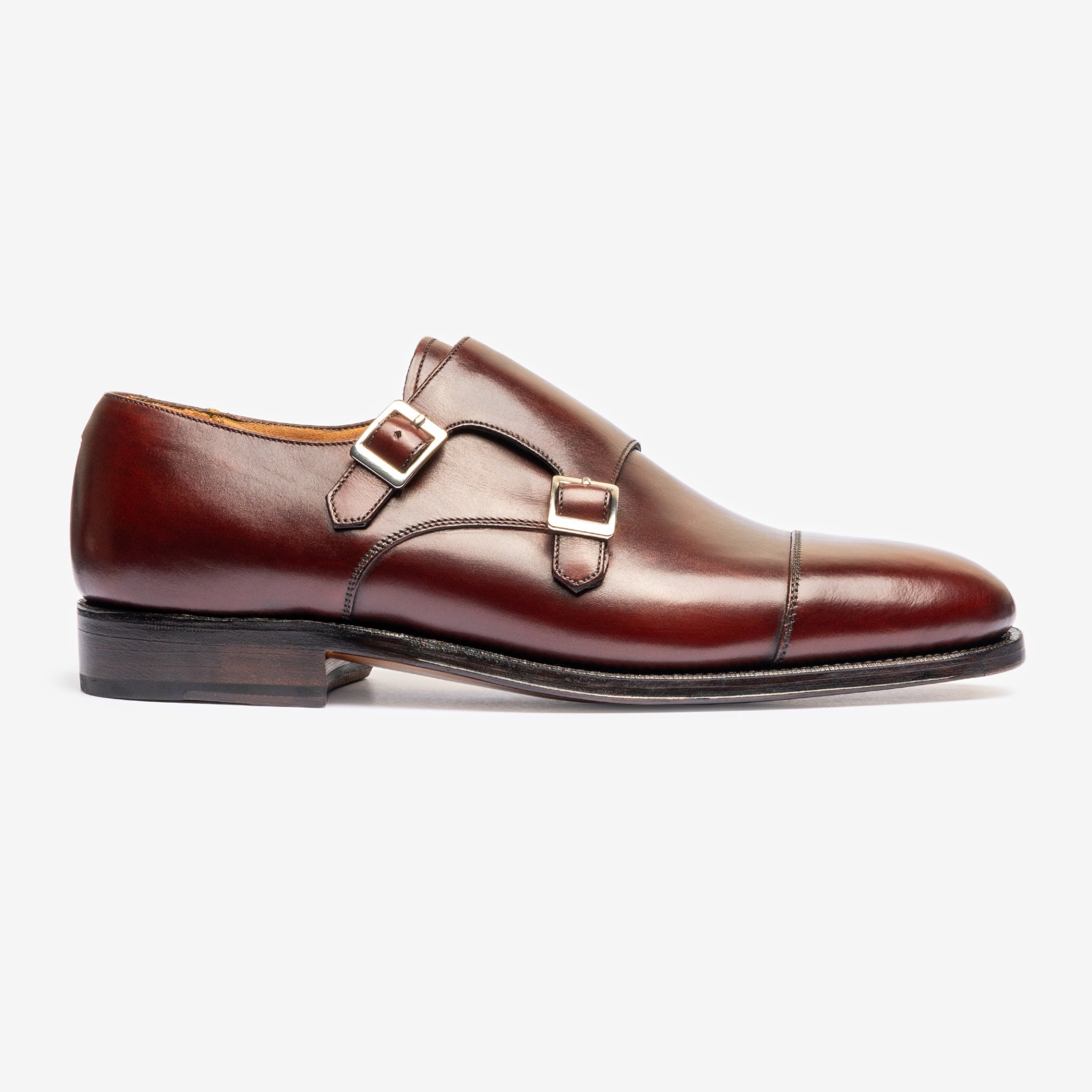 Double Monk - Burgundy - Zip Last – Bridlen