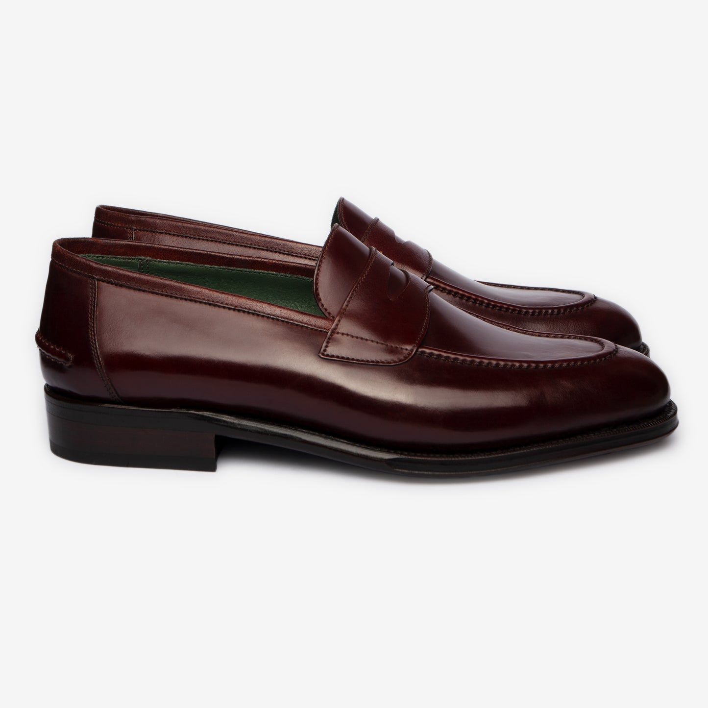 Penny Loafer II - Bordo Shell Cordovan - Rufer Last