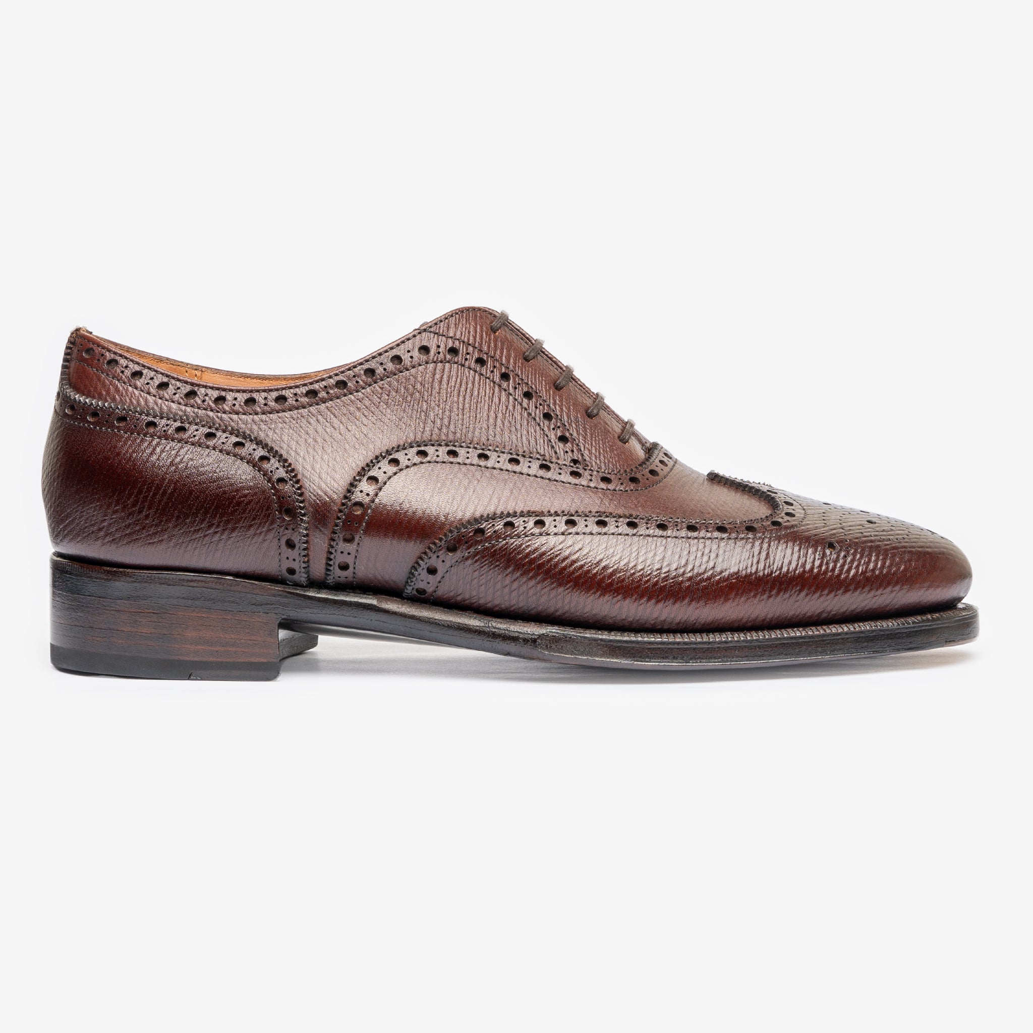 Wingtip Oxford |  Brown Reindeer Calf - Chip Last - Founders 25