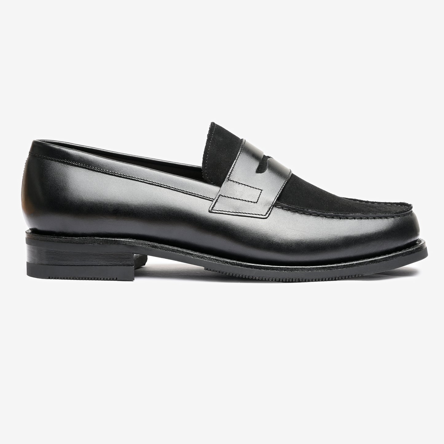 Spectator Loafer - Black Nappa & Black Suede - Armin Last