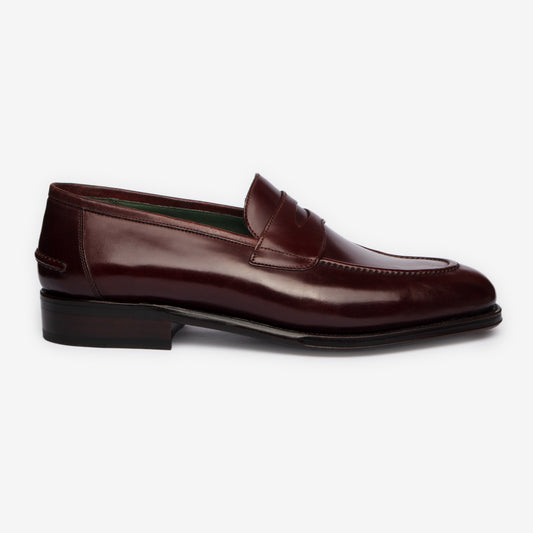 Penny Loafer II - Bordo Shell Cordovan - Rufer Last