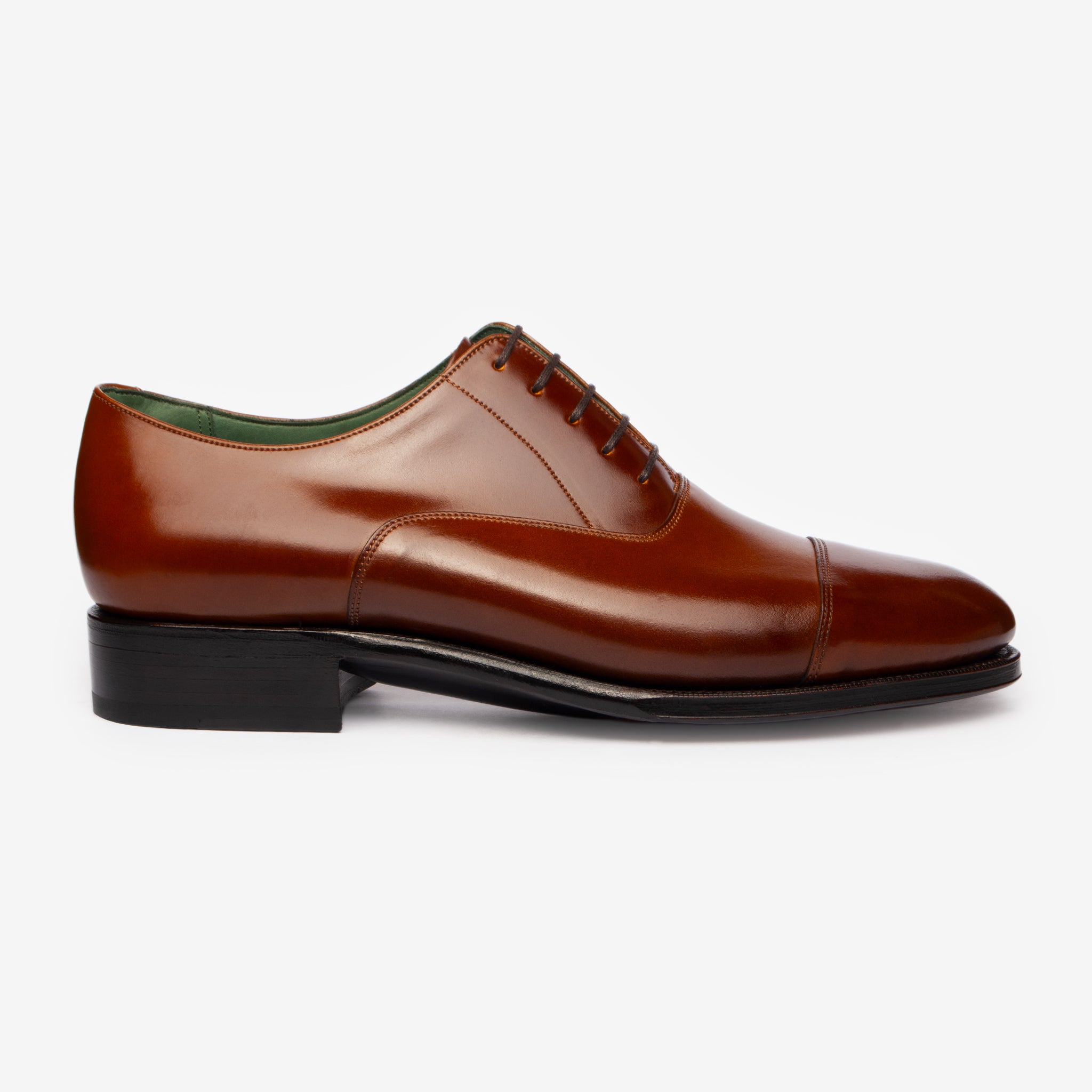 Straight Tip Oxford |  Cognac Shell Cordovan - Rui Last