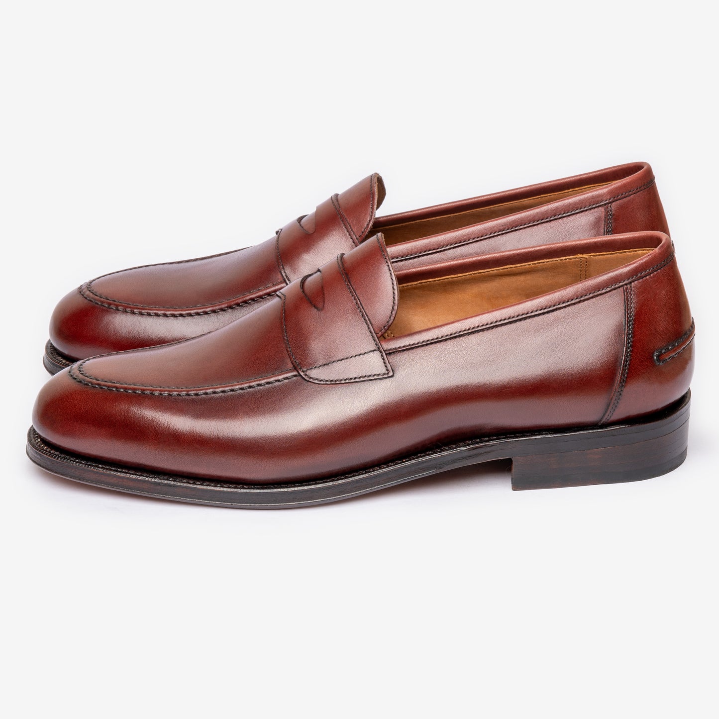 Penny Loafer II - Burgundy - Rufer Last