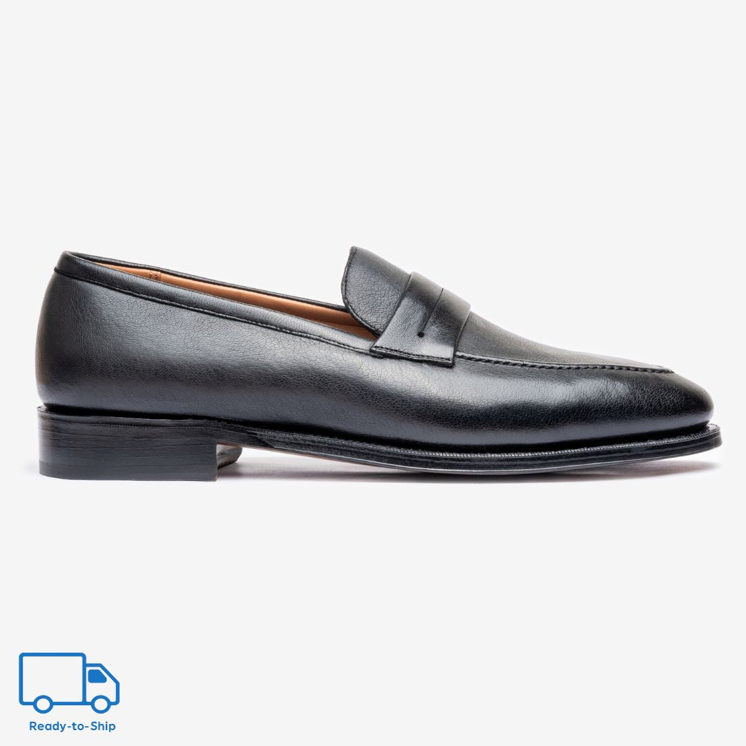 Punch Line Loafer | Black Deer Leather - Zilo Last