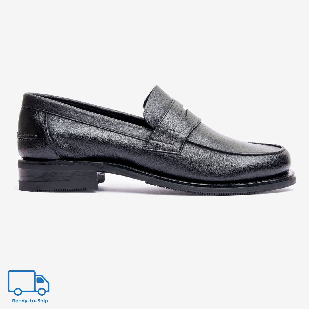 Unlined Moccasin |  Noir - Armin Last