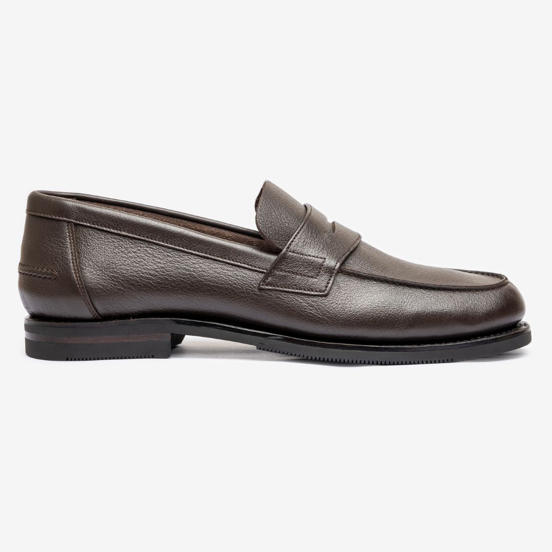 Unlined Moccasin |  Mokka Milled - Armin Last