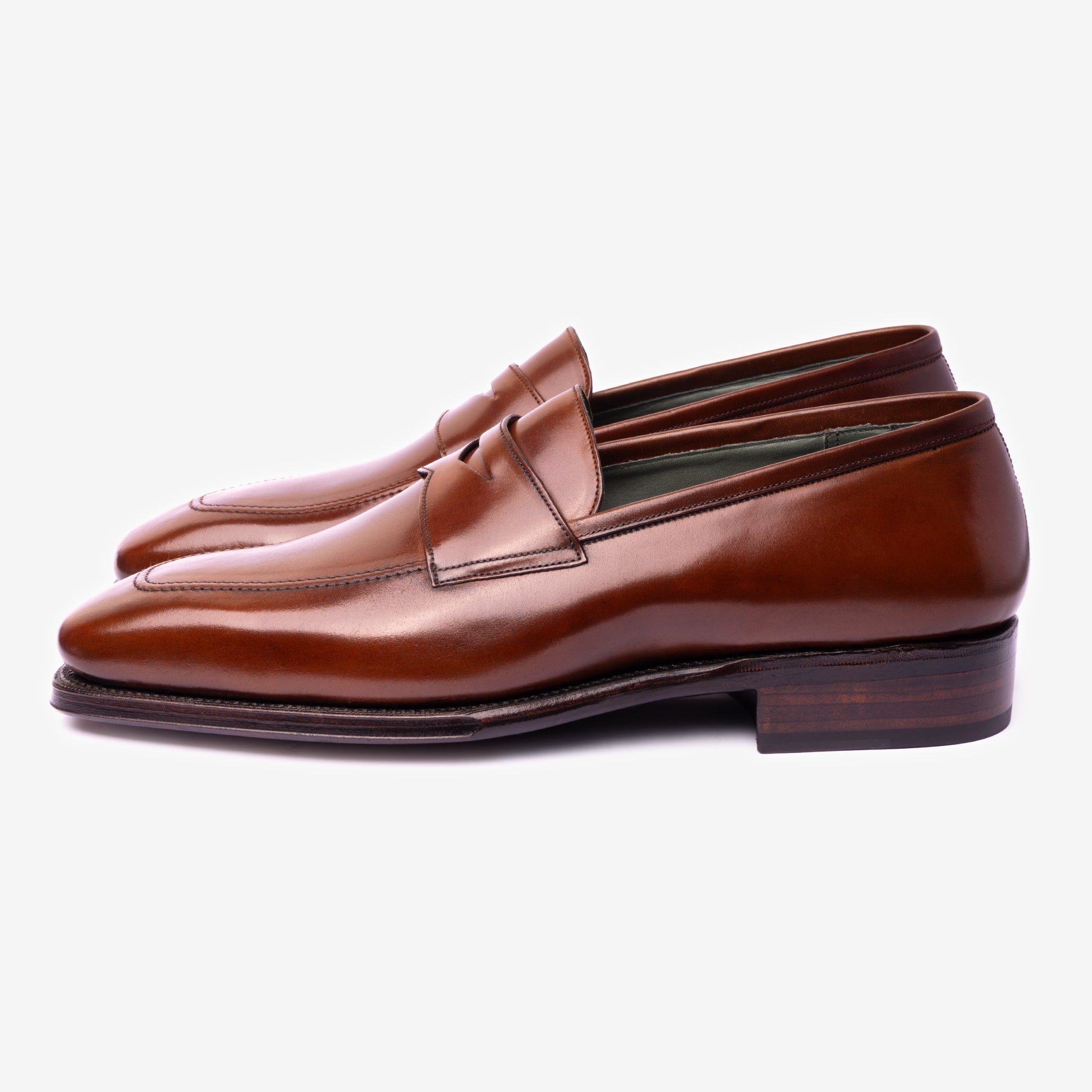 Penny Loafer |  Cognac Shell Cordovan - Deer Last
