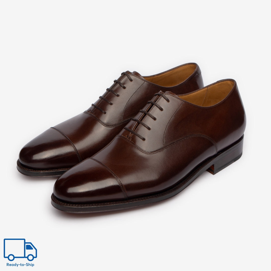 Straight Tip Oxford - Bitter Choco - Zip Last - RTW – Bridlen
