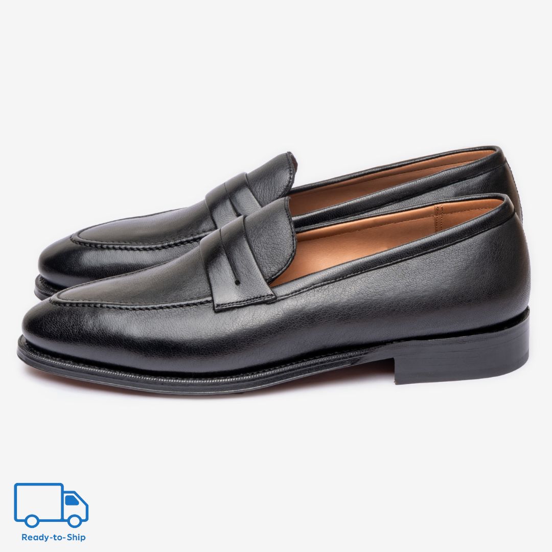 Punch Line Loafer | Black Deer Leather - Zilo Last