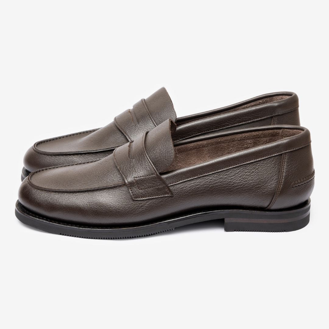 Unlined Moccasin |  Mokka Milled - Armin Last